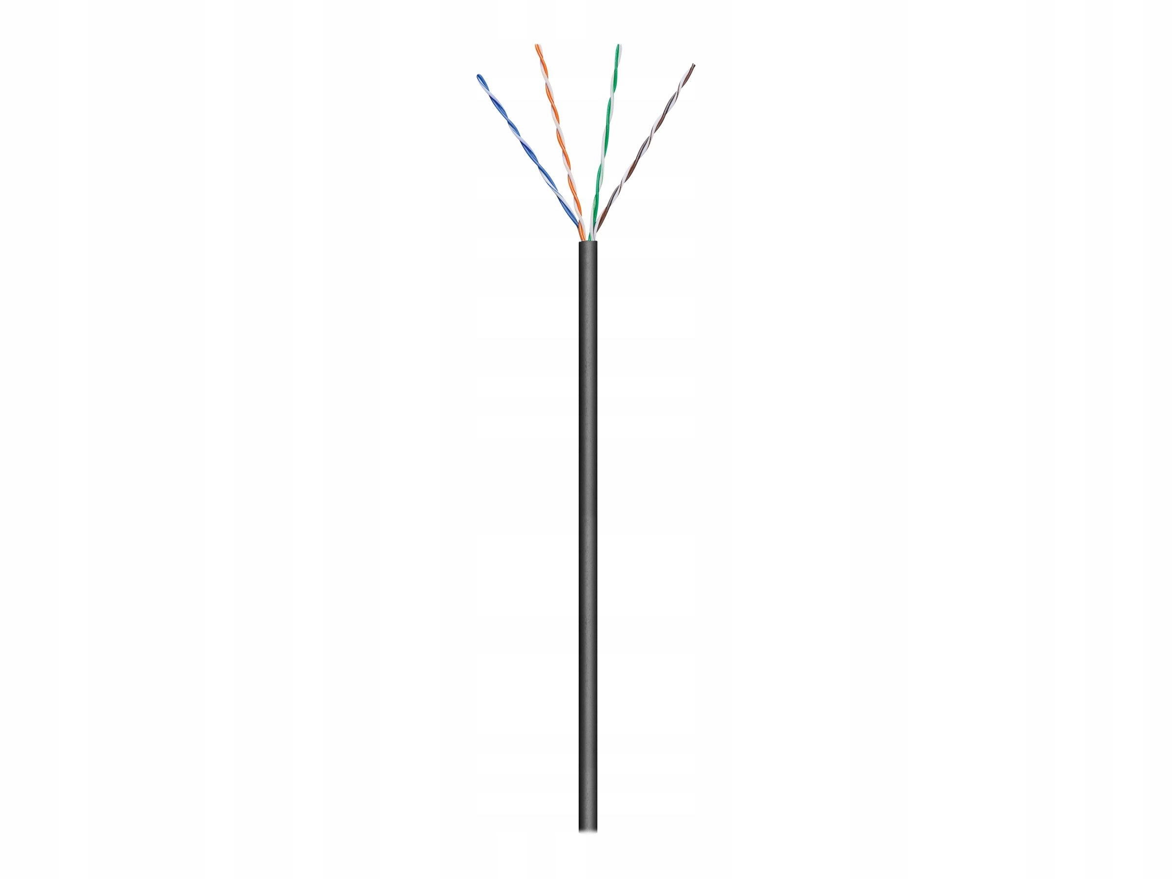 Kabel Goobay 57196 Cat 5e U/utp 100m Czarny do Zastosowań Zewnętrznych