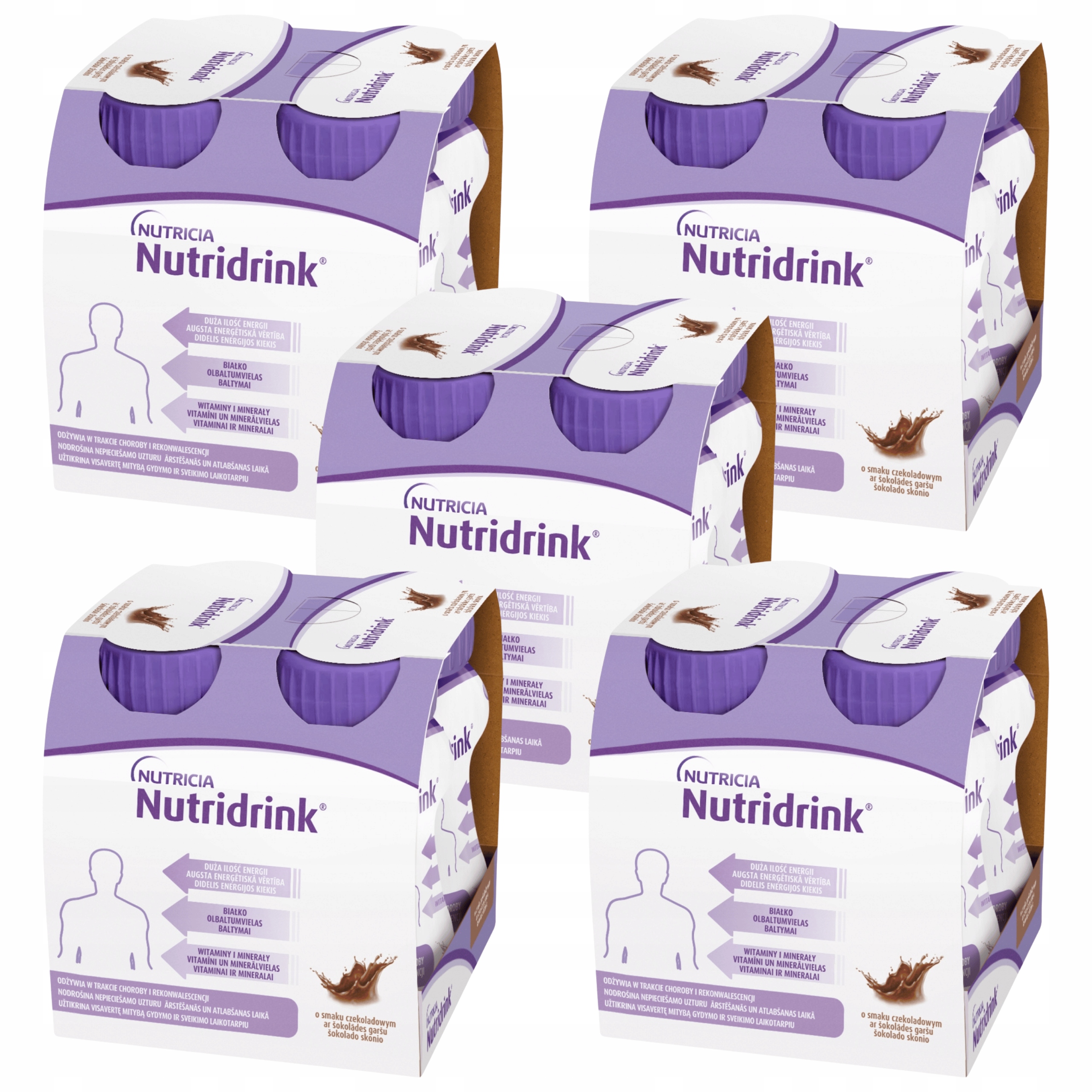 Nutridrink o smaku czekoladowym 4 x 125 ml