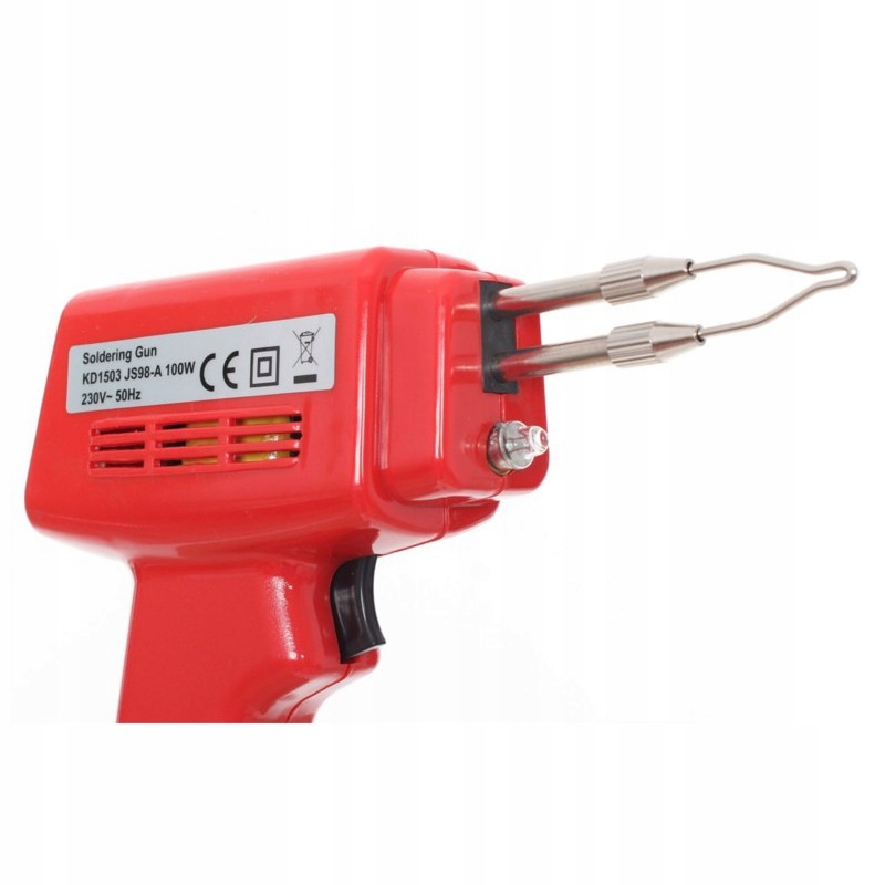 LUTOWNICA TRANSFORMATOROWA 100W SOLIDNA BUDOWA DIODA LED PISTOLET + ZESTAW Kod producenta KD1503