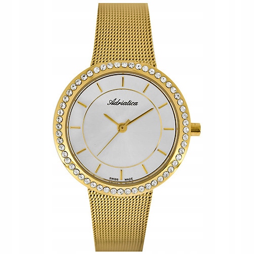 Dámské hodinky Adriatica A3645.1113QZ zlaté