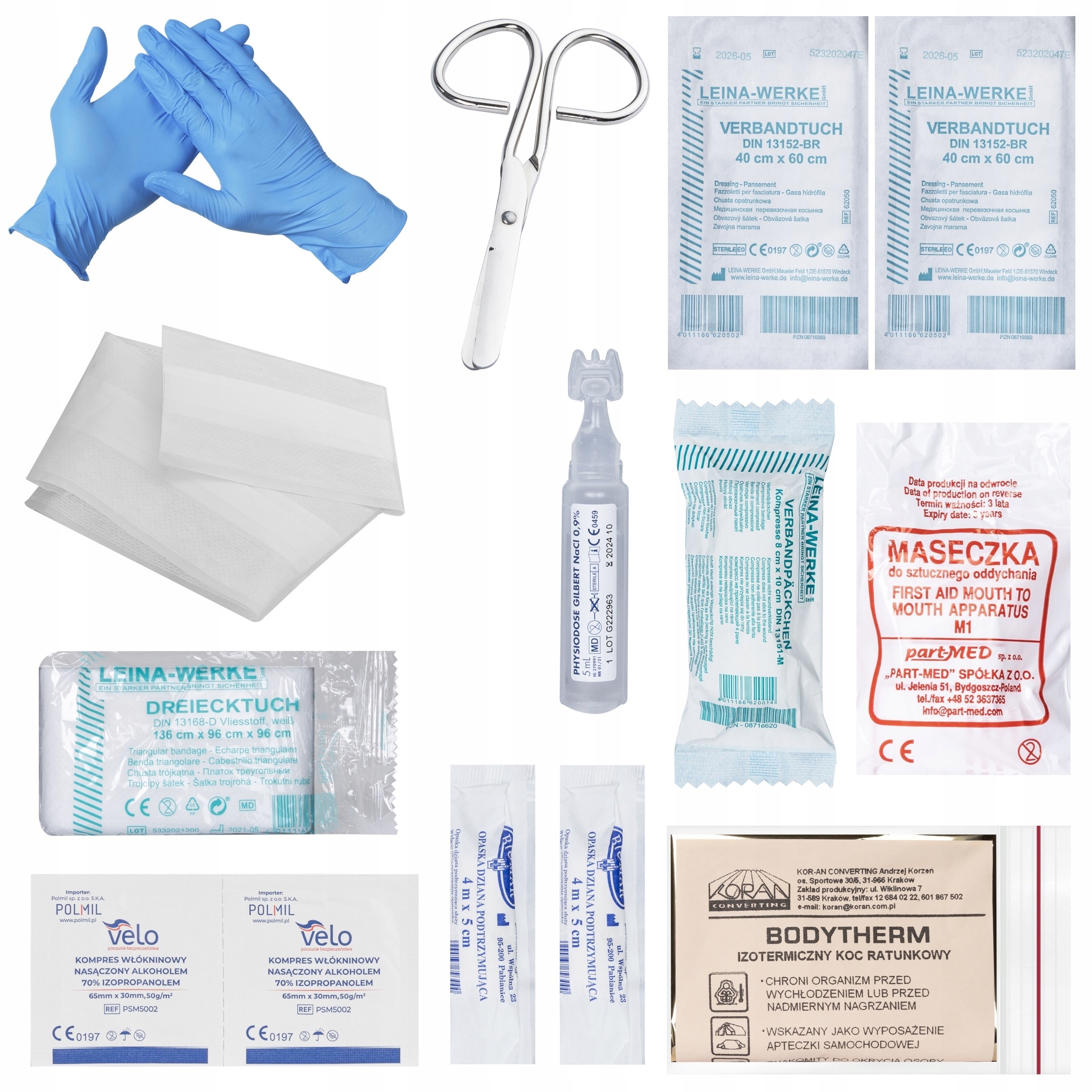 APTECZKA OSOBISTA TURYSTYCZNA Z WYPOSAŻENIEM NA ROWER WODOODPORNA TYP 250 Marka Medaid