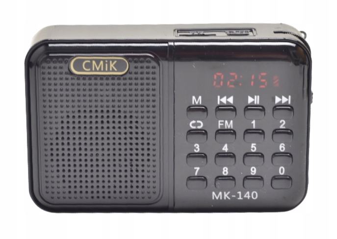 MAŁE PRZENOŚNE RADIO GŁOŚŃE USB PENDRIVE KARTY SD Radio FM AM SW