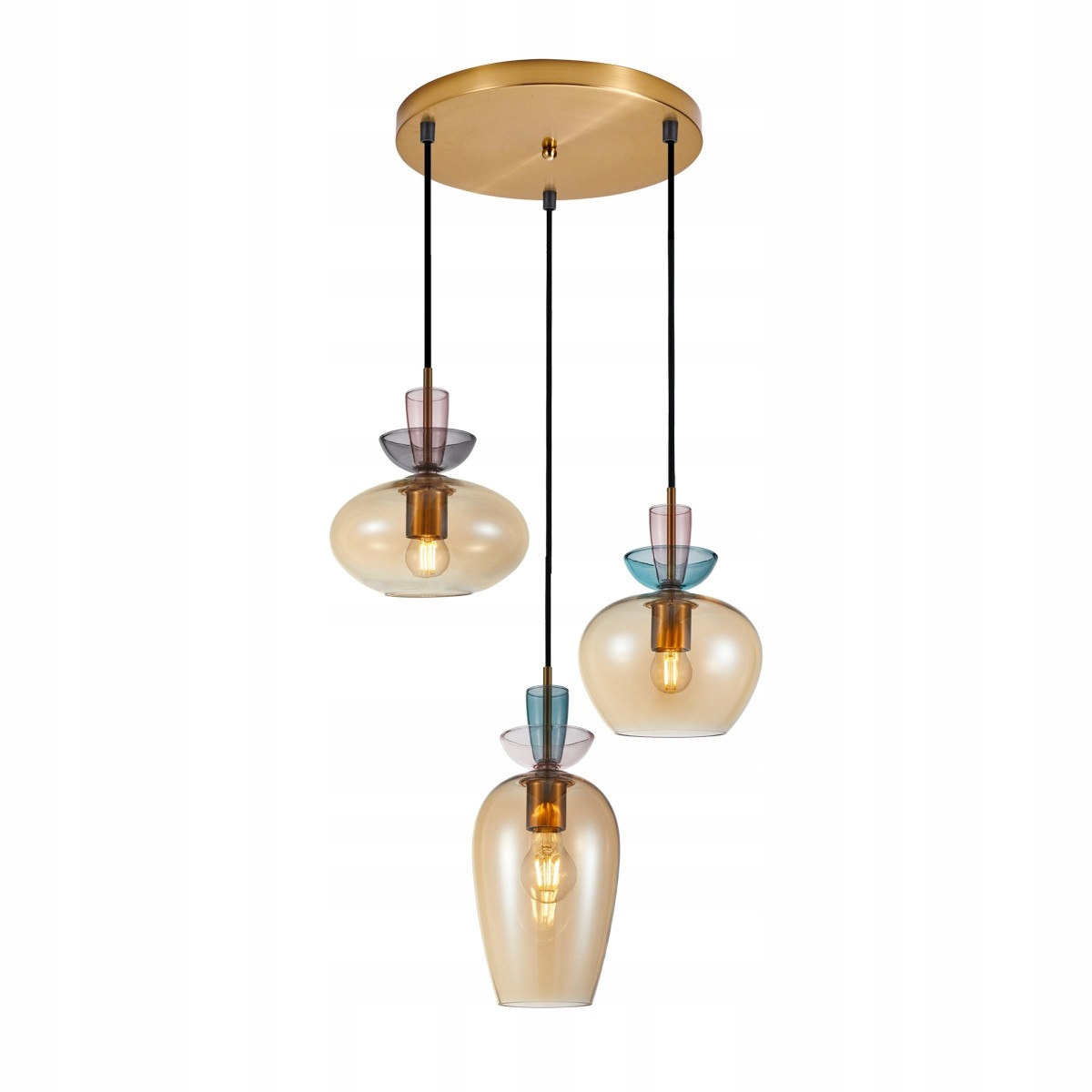 Fanda PND-31882-3A-GD-AMB Barevná závěsná lampa