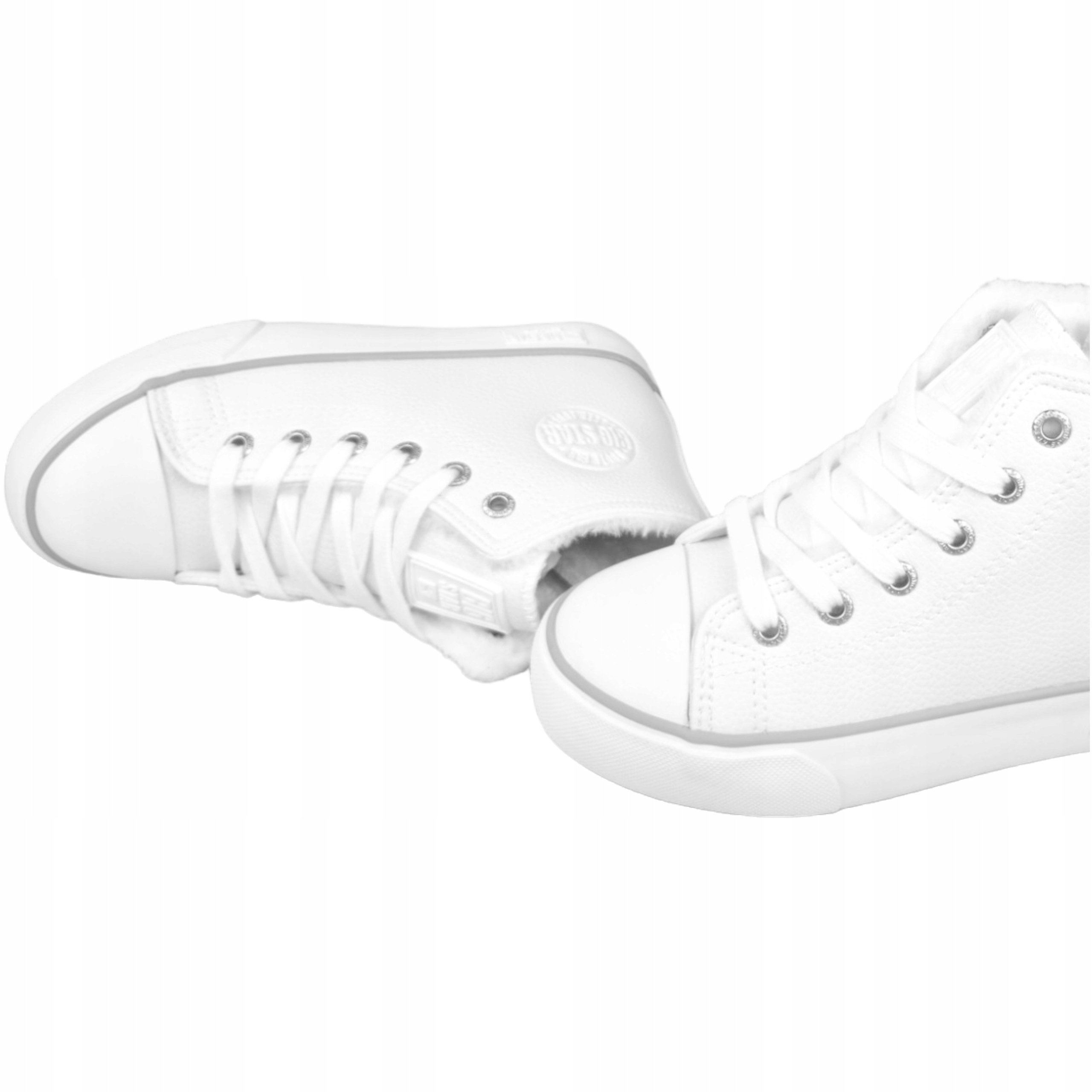 Buty dziecięce trampki ocieplane na zamek białe Big Star KK374227 33 EAN (GTIN) 5900714564308