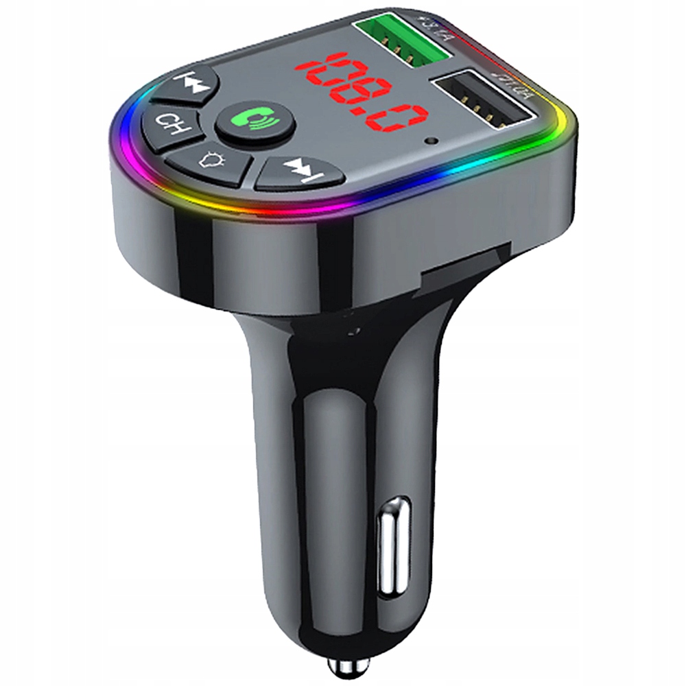 TRANSMITER FM BLUETOOTH ŁADOWARKA SAMOCHODOWA DO AUTA 2x USB QC 3.0 PD Kod producenta 05785