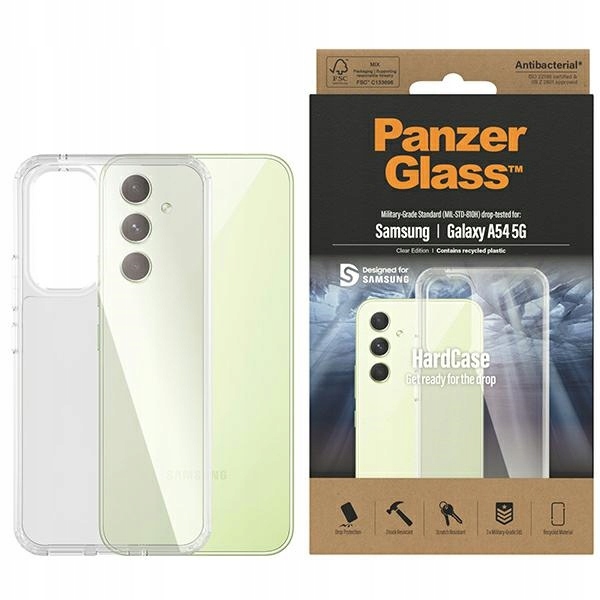 PanzerGlass HardCase Samsung A54 5GA546 Antibakteriální, čirý, vojenské kvality