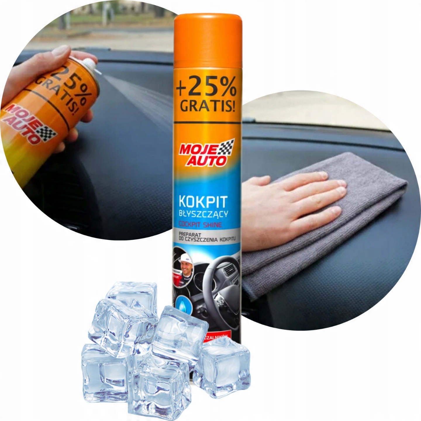 

Amt spray do kokpitu, nabłyszczający 750ml, świeży