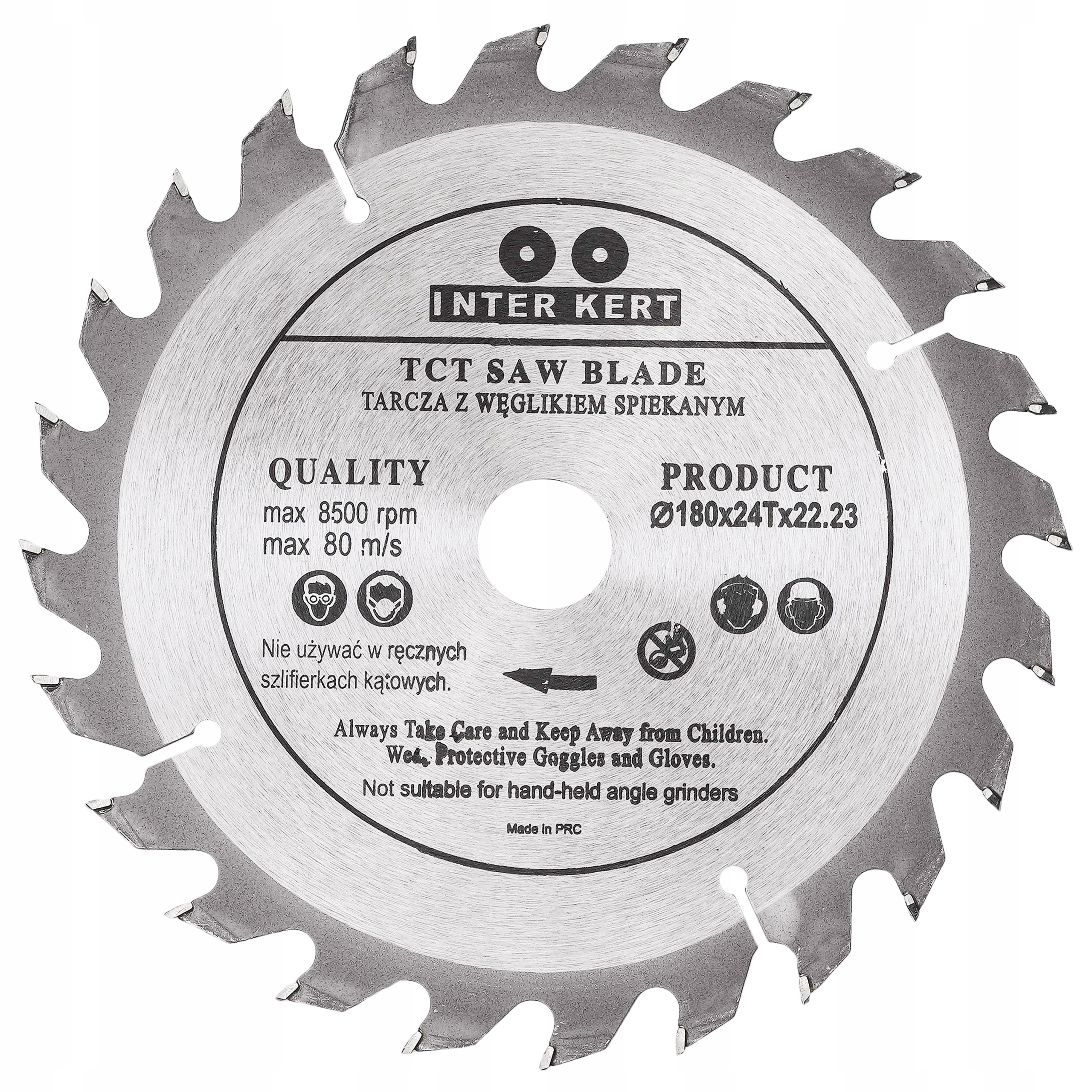 TARCZA WIDIOWA DO DREWNA PIŁA TNĄCA 180x22,2/24T