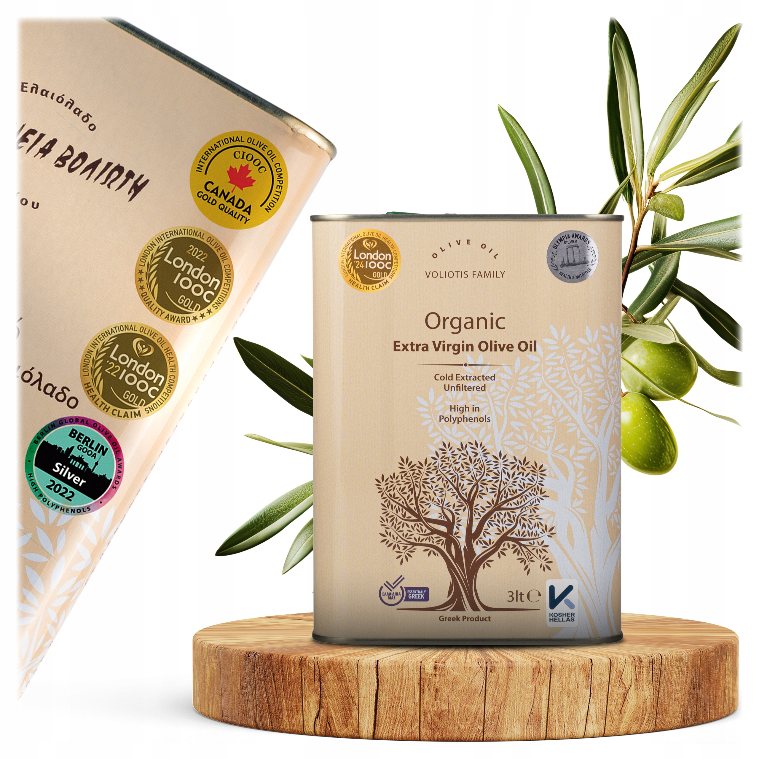 Levně Extra panenský olivový olej z Řecka organický 3 l Z Čerstvé Sklizně 2025