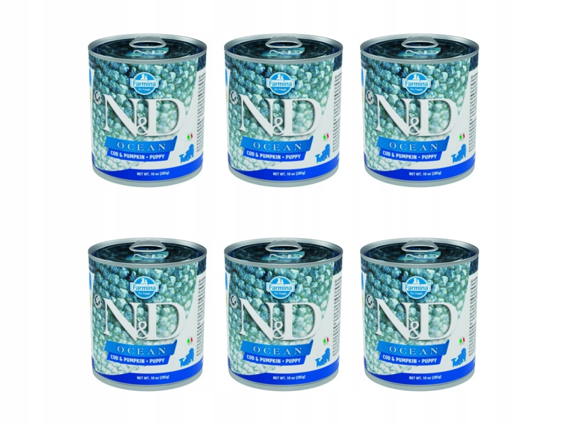 Karma dla psa Farmina N&d Ocean Dorsz i Dynia Puppy 6 x 285 g