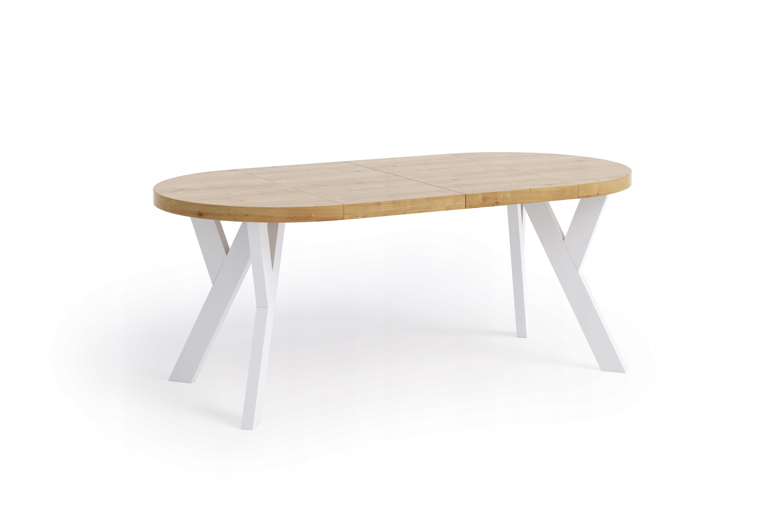 Stół skandynawski na 4 nogach drewniany 100 Kształt blatu prostokątny