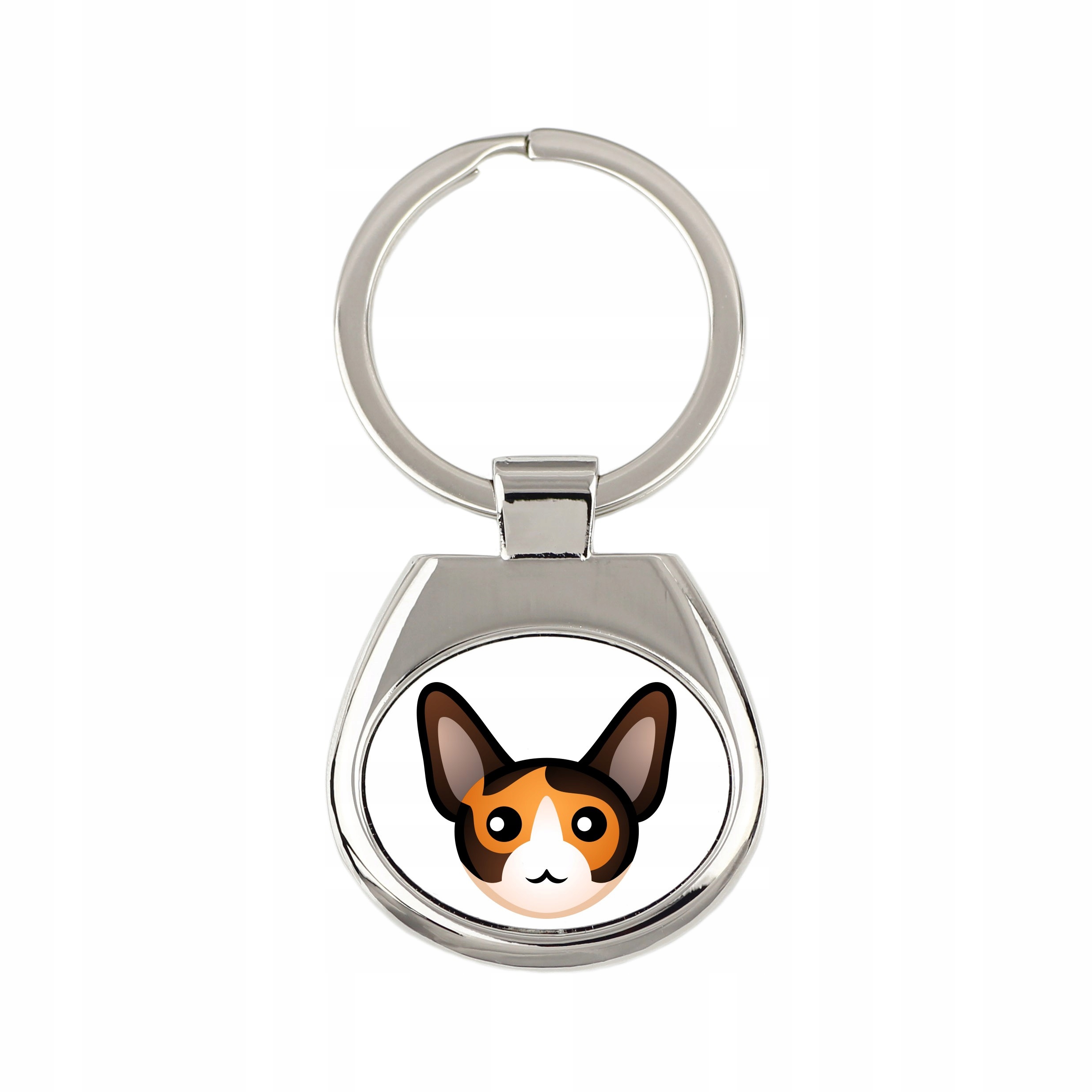 

Kot Cornish Rex Brelok Breloczek do kluczy metal