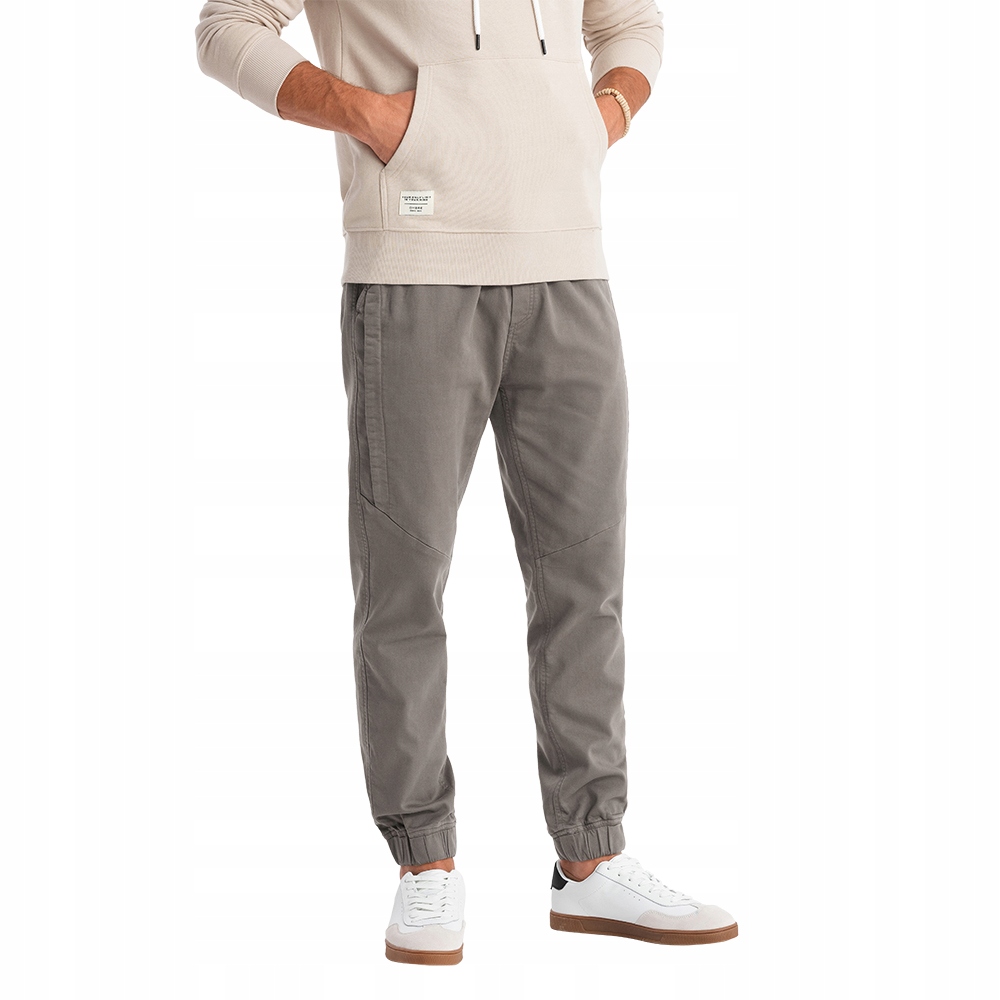 Pánské teplákové kalhoty jogger grafitové V4 OM-PAJO-0202 XXL