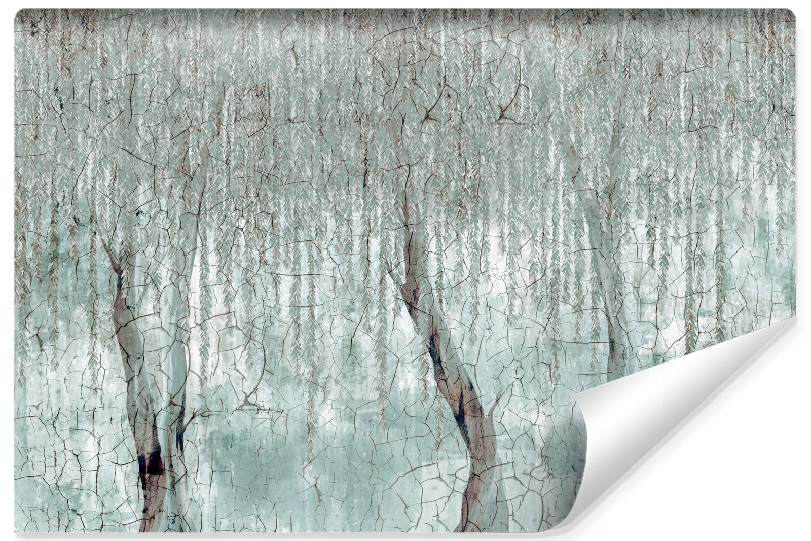 Fototapeta do obývacího pokoje Dřevo Vrba Abstrakce Beton Rostliny 315x210