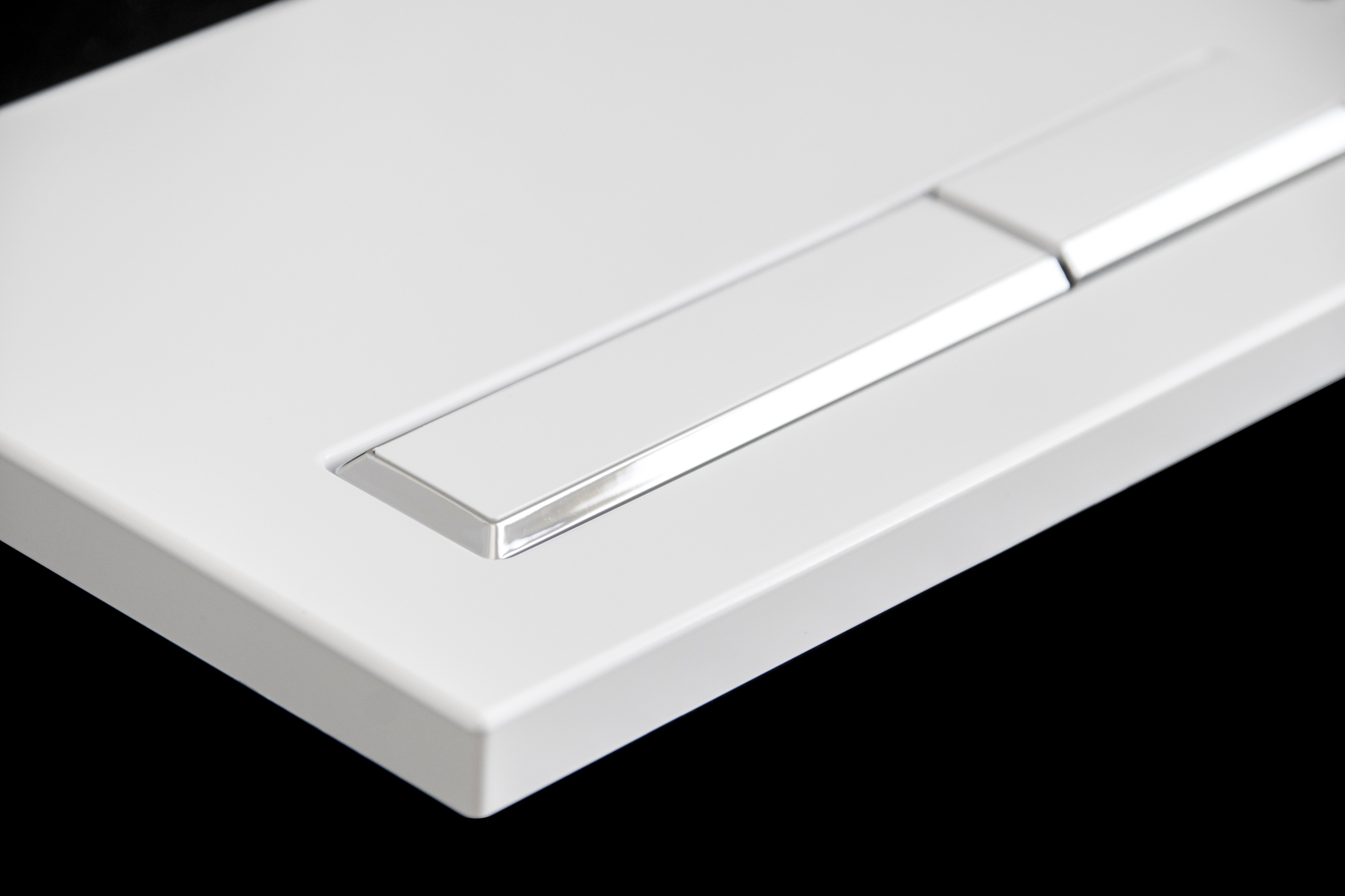 PRZYCISK DO SPŁUCZKI WC Cersanit BIAŁY CHROM M08 Przycisk Spłukujący do WC Kod producenta SPP/384/0/K