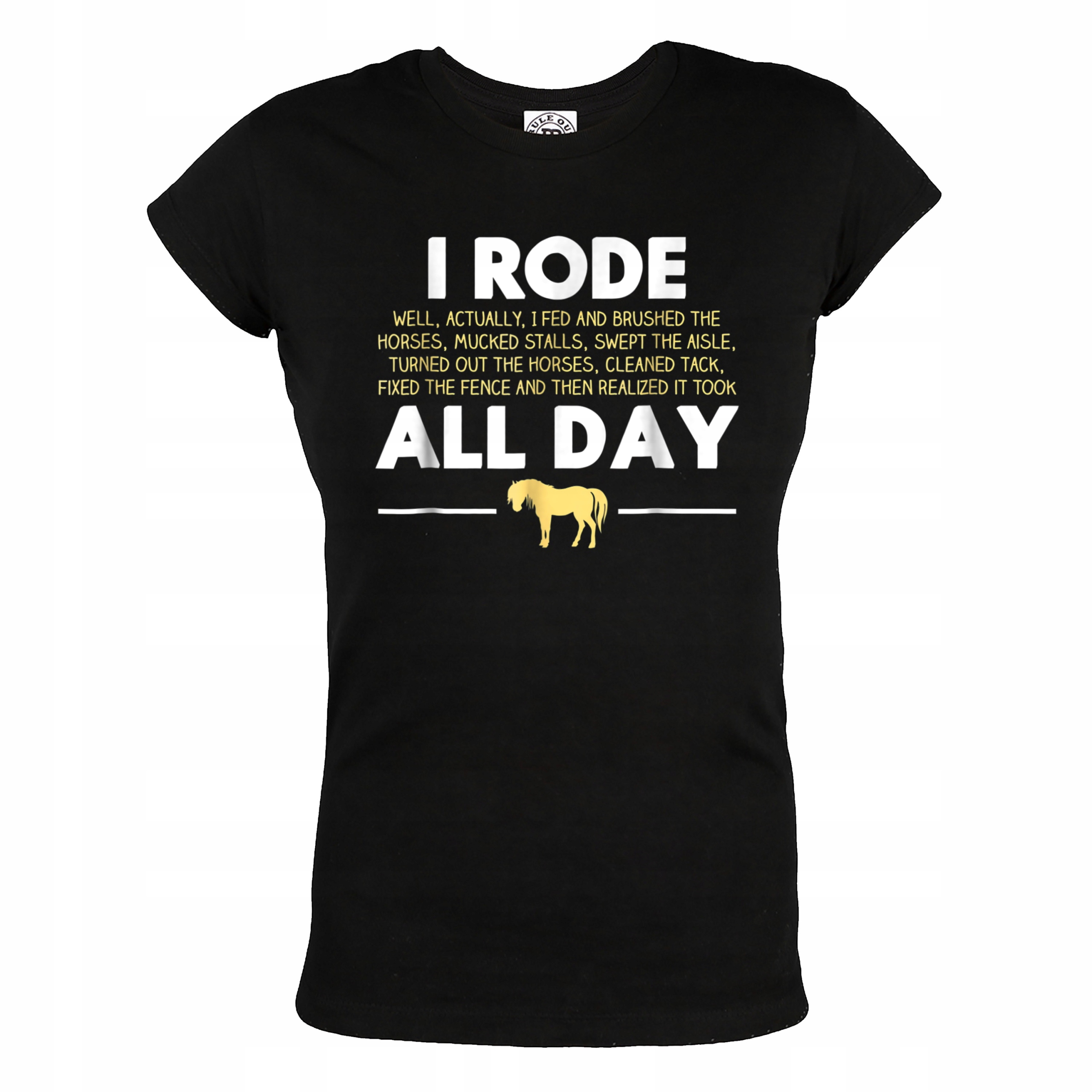 

Damska Koszulka Z Koniem Who Loves Horses Koń