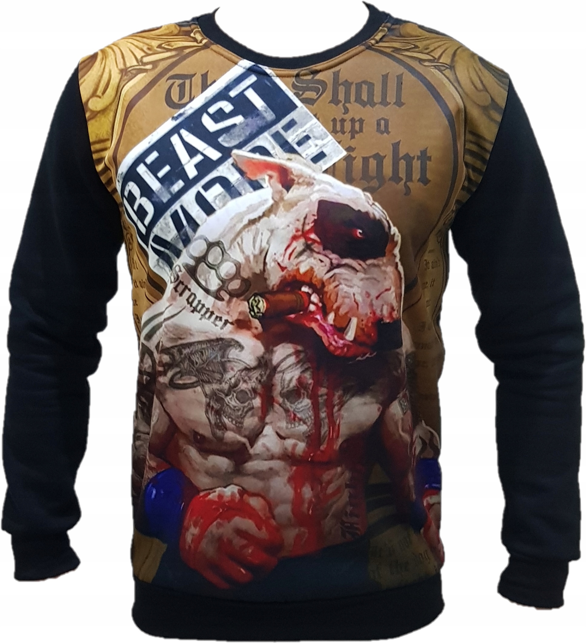 

Bluza 3D z psem Bulterier Pitbull Punisher roz. XL