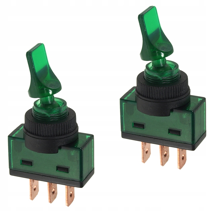 PRZEŁĄCZNIK DŹWIGNIOWY ASW-14D ZIELONY ON-OFF