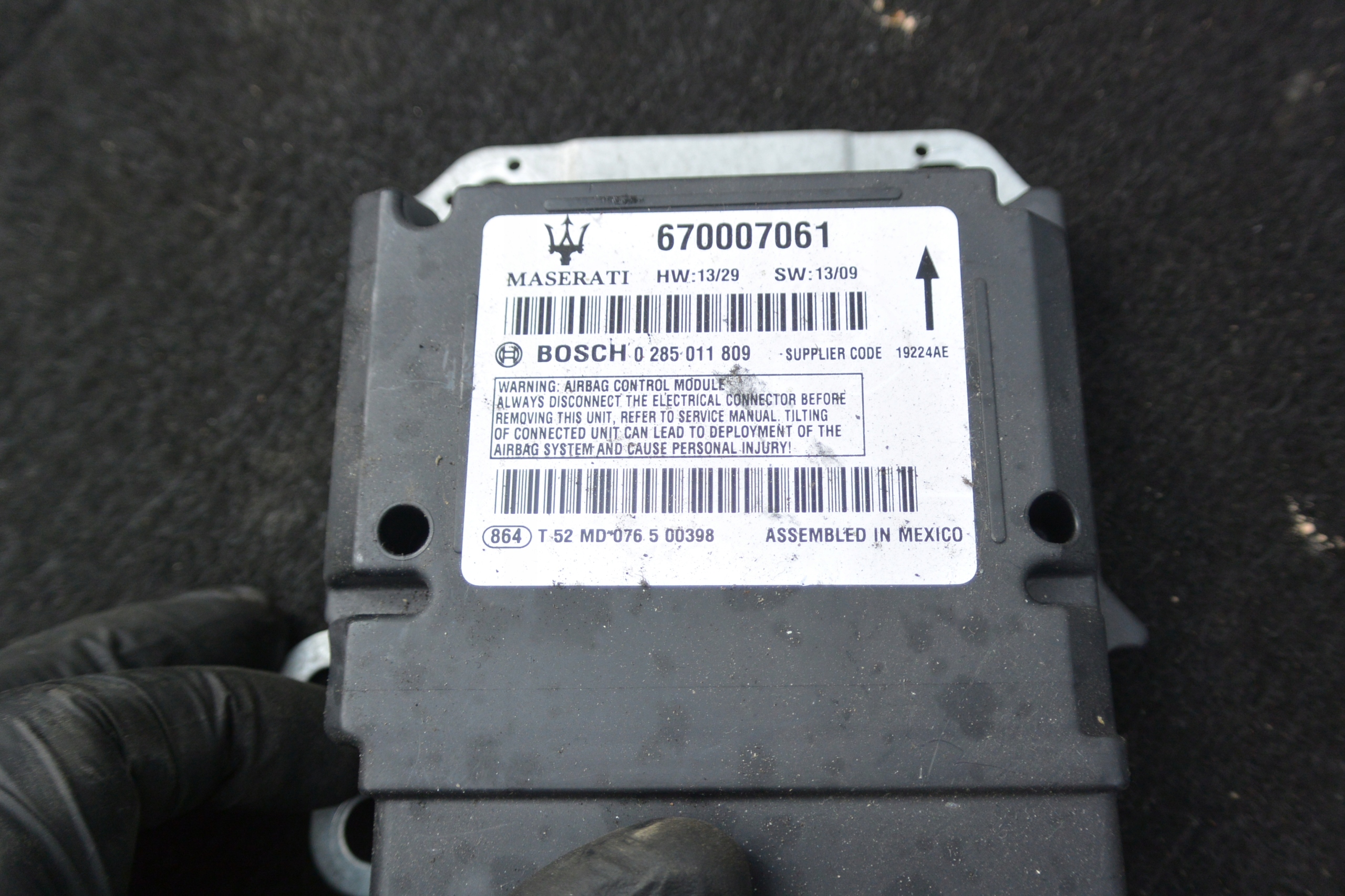SENSOR module airbag MASERATI QUATTROPORTE VI GHIBLI III