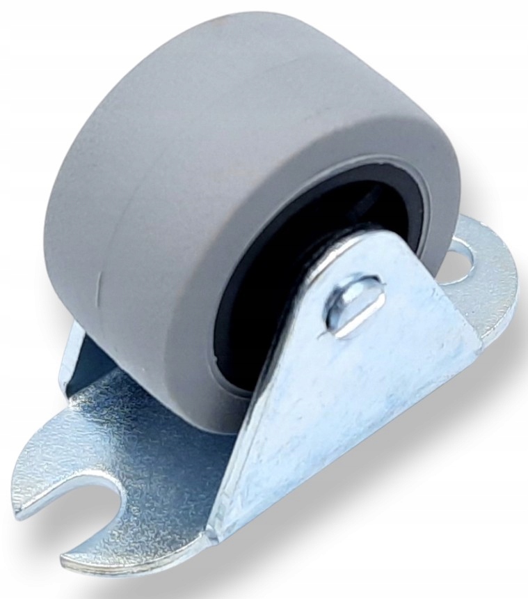 Kolečko nábytkové – pevná pogumovaná rolka H29/18 mm, 100 ks