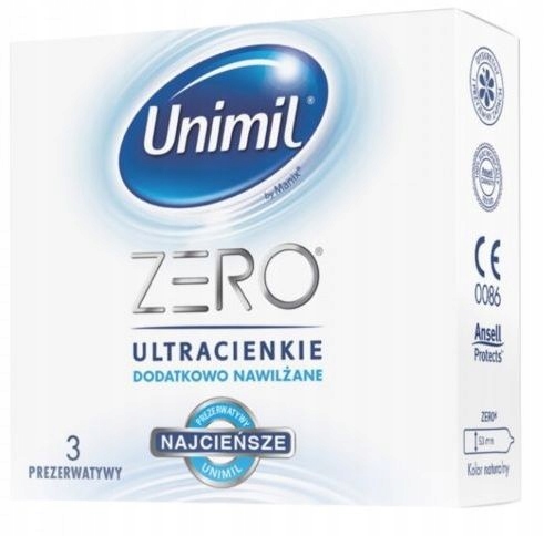 

Unimil Zero Lateksowe Prezerwatywy 3szt