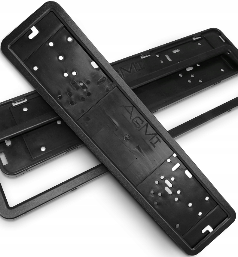 Ramka Ramki Pod Tablice Rejestracyjne Stal Nierdzewna Czarny Mat Metal