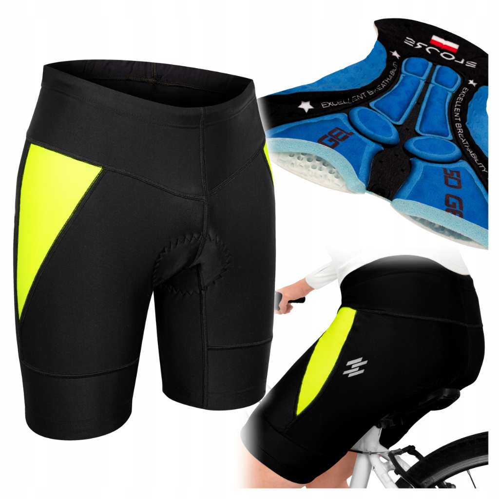 Kraťasy na kolo s gelovou cyklistickou vložkou Mtb, velikost 4XL, velikost 48