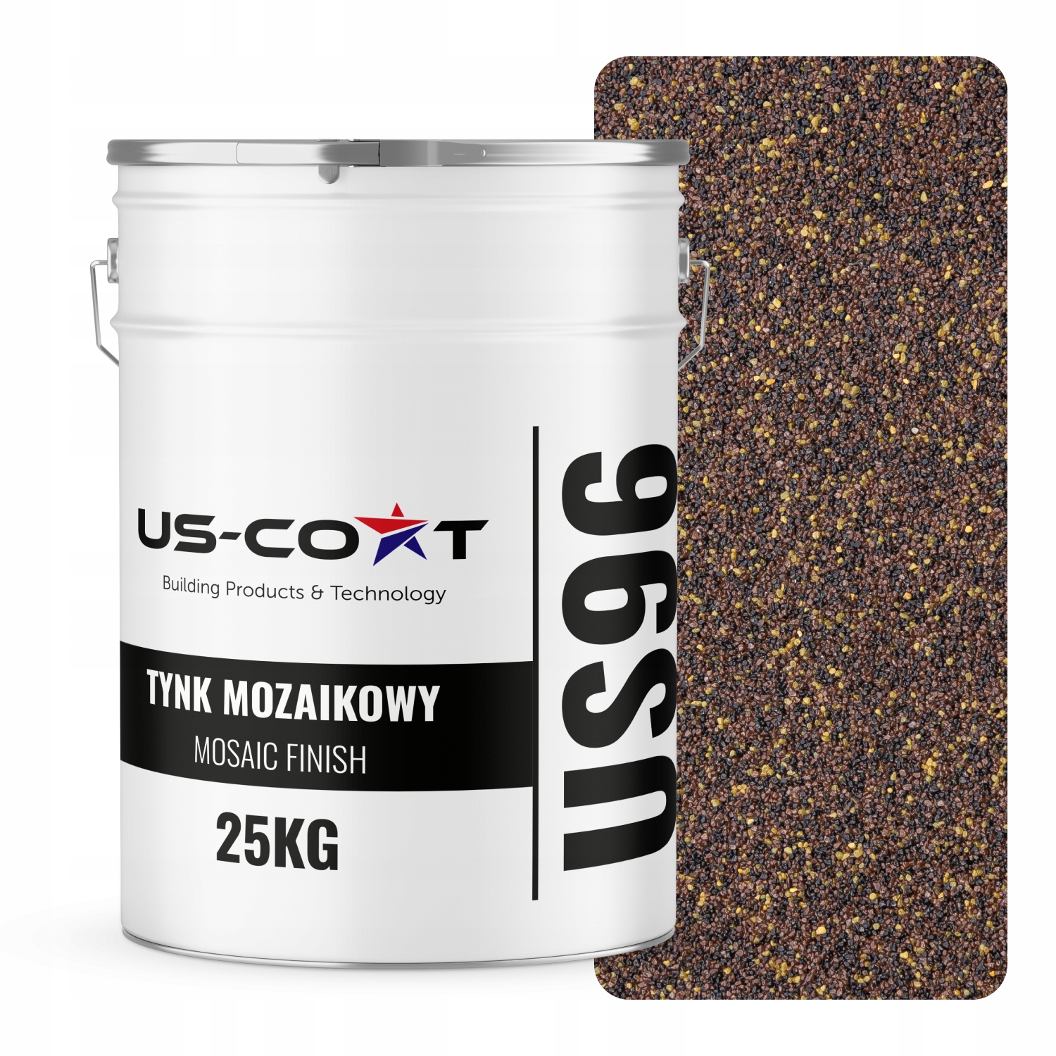 Mozaiková Omietka Mozaika 25 Kg Hnedý Tmavý M82 Ozdobná Živicová Fasáda