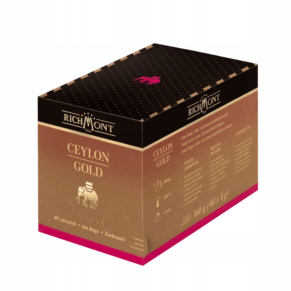 Czarna Herbata Richmont Ceylon Gold 40 Saszetek