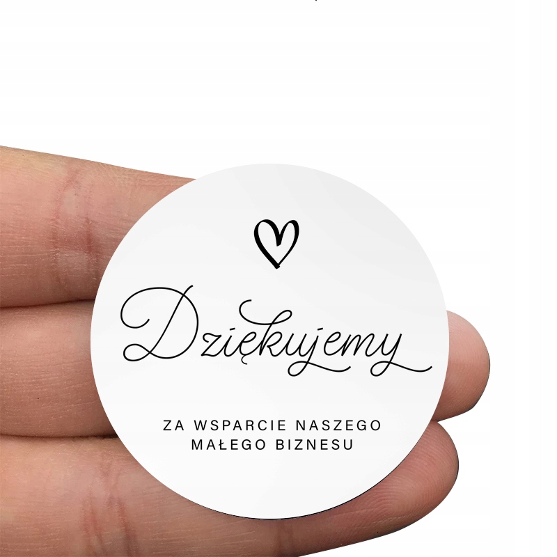 

Naklejki Dziękujemy Dziękuję okrągłe 200 szt.