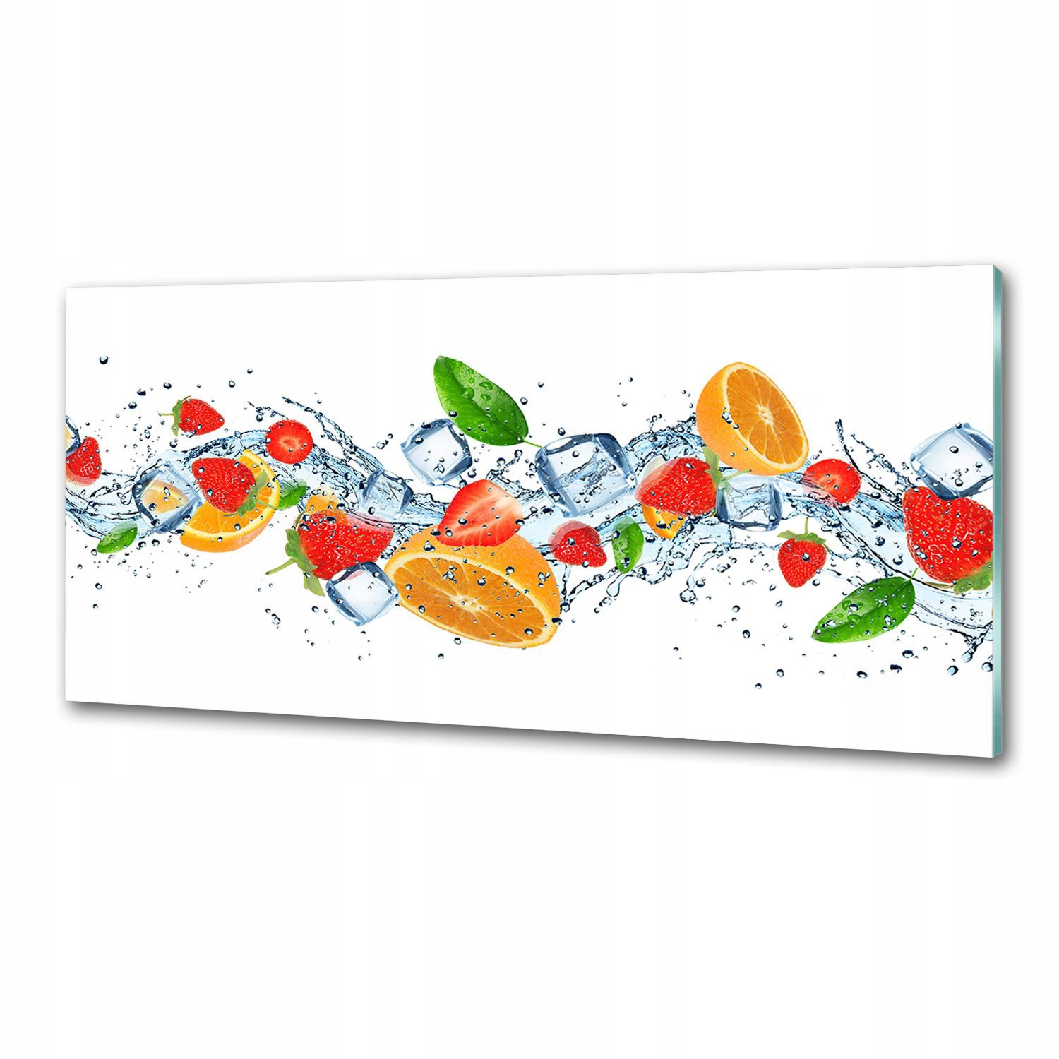 Kuchyňský panel Ovoce s ledem 125 x 50 cm Lepidlo