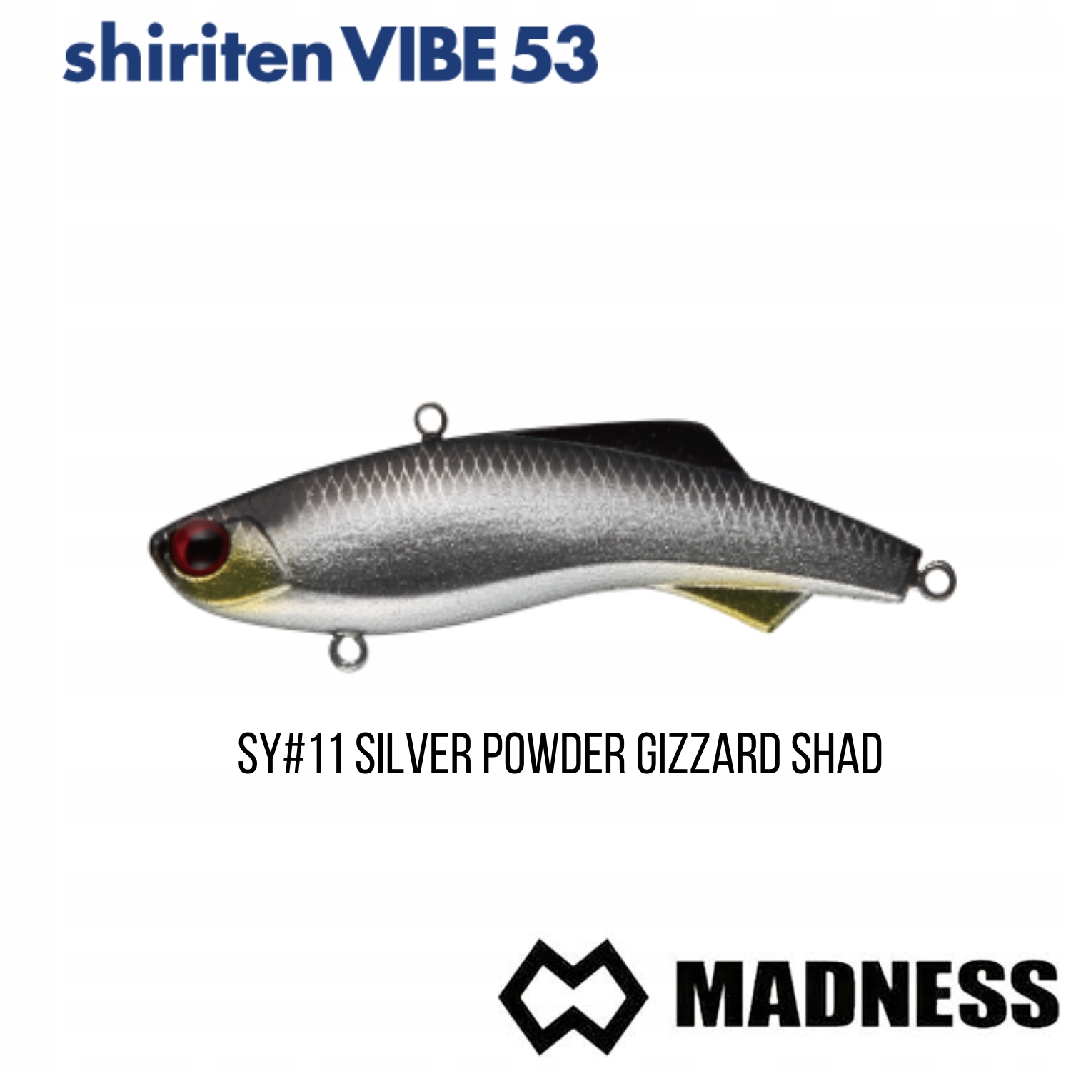 Wobler Madness Shiriten VIBE53 #SY11 Stříbrná ouklej (53 mm; 8,5 g)