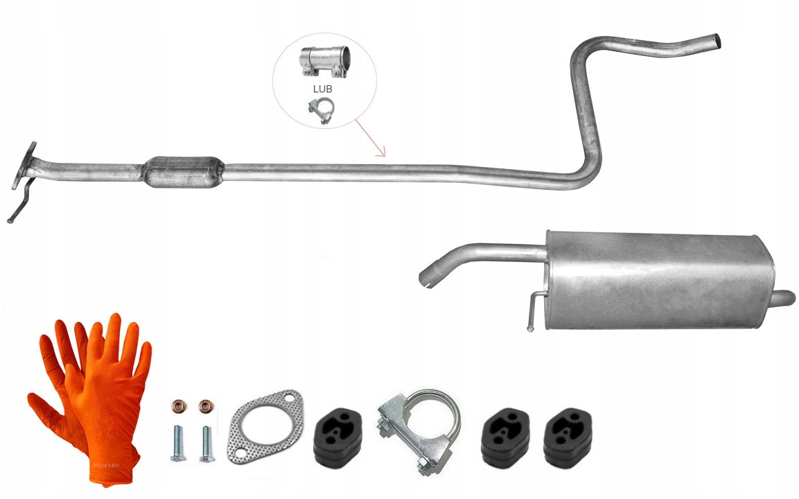 Ford Fiesta 1.25 1.4 (2008-2012) Středová Trubka Tlumič