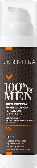 Dermika Krém na obličej pro muže 50+ Proti vráskám 100% For Men