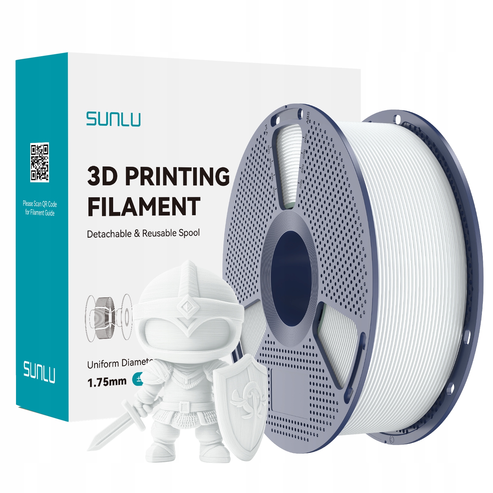 Filament PLA+ 2.0 Sunlu 1,75 mm 1 kg PLA+ 2.0 Ceramic