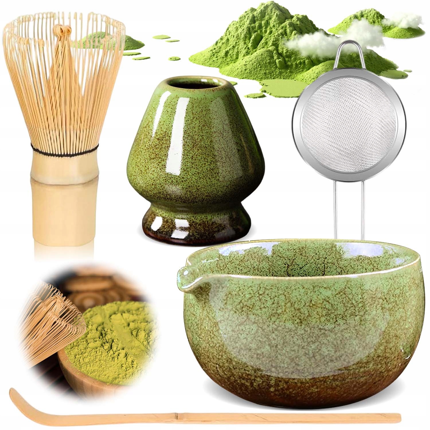 Sada Na Čaj Matcha 5-DÍLNÁ Prémiová Sada Pro Milovníky Matcha