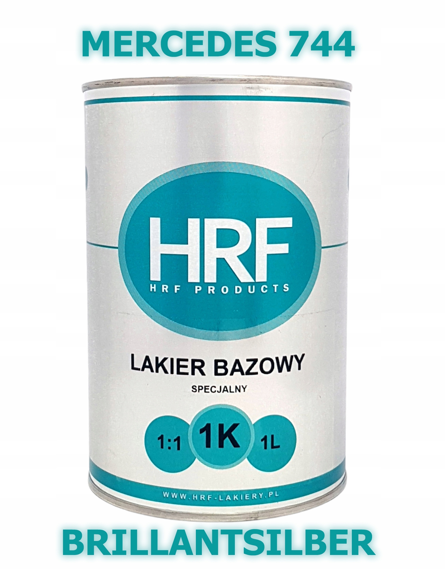 Hrf Lakier Bazowy 1K Mercedes 744 1:1 Baza 1L Gęsta Brillantsilber