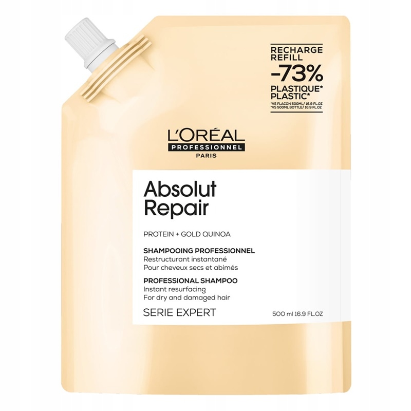 Loreal Absolut Repai Shampoo Refill regenerační šampon 500 ml na vlasy