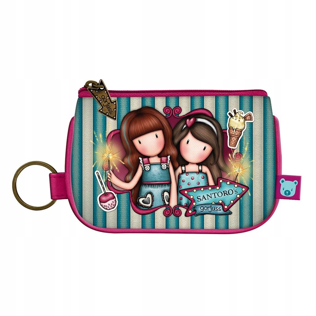 Dárek pro rodiče Peněženka na zip Přívěsek Na Klíče Gorjuss Fairground