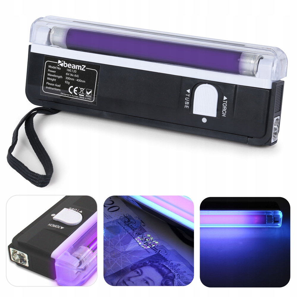 

Kompaktowa latarka z 4W świetlówką Uv BeamZ W-wa