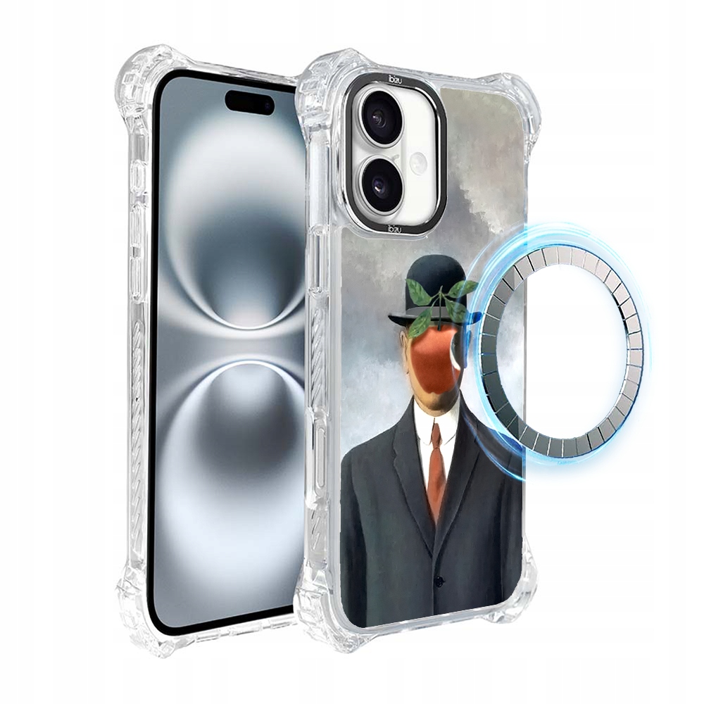 Pouzdro pro iPhone 16 Ibizu DropGuard Ultra s MagSafe, syn člověka