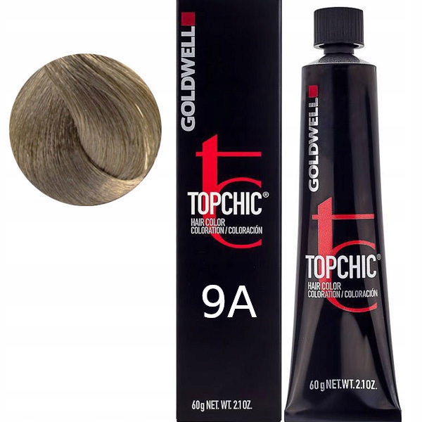 Goldwell Topchic 9A permanentní barva 60 ml velmi světlá popelavá blond