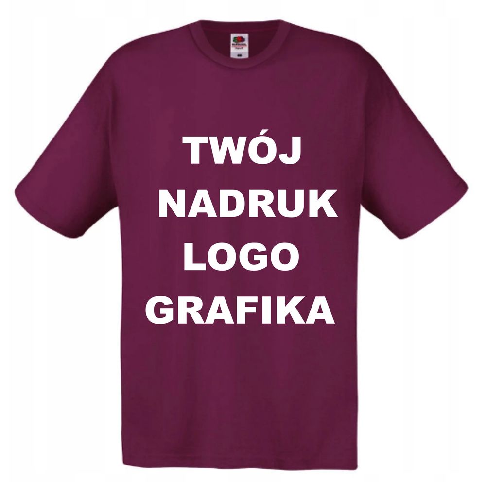 

T-shirt Koszulka z Własnym Nadrukiem napisem L