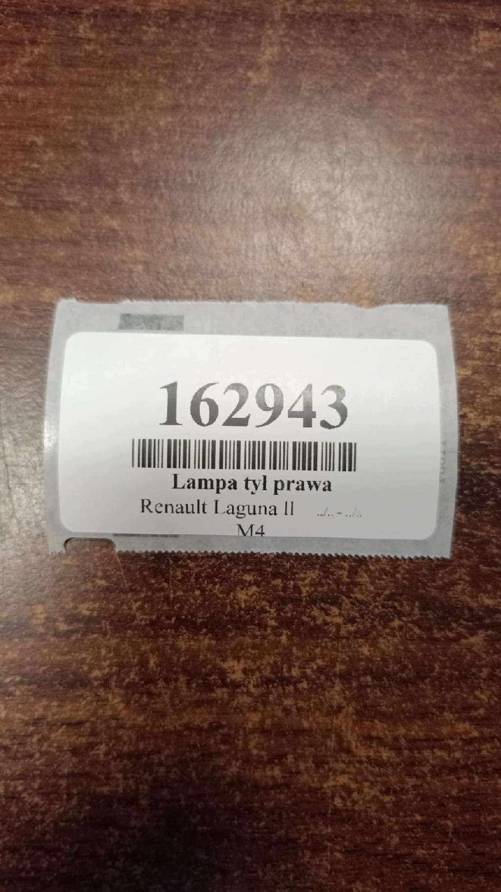 RENAULT LAGUNA II light right rear part