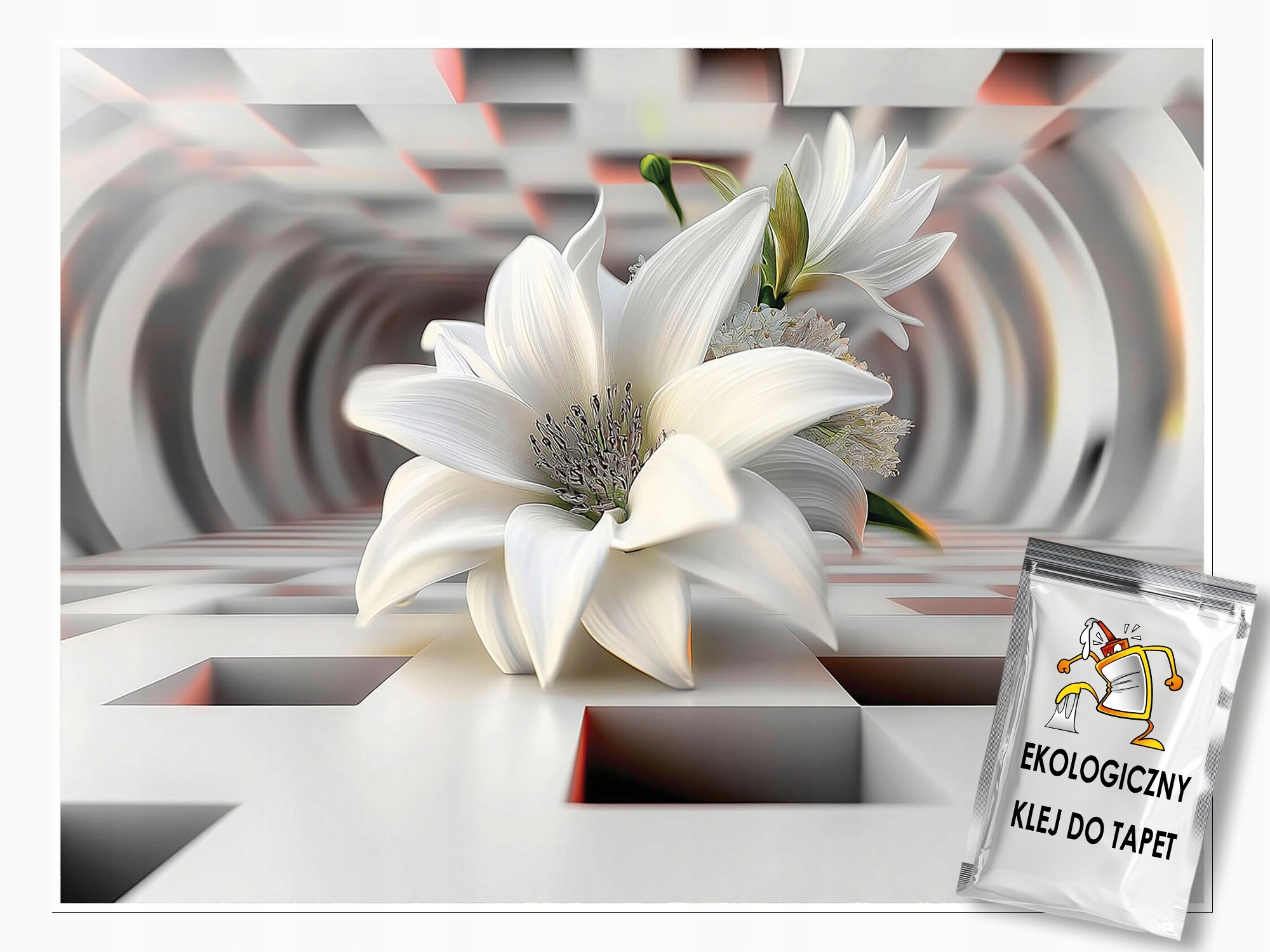 Fototapeta Květiny 3D Abstrakce Ložnice Obývací Pokoj Tapeta Flizelina 350x250