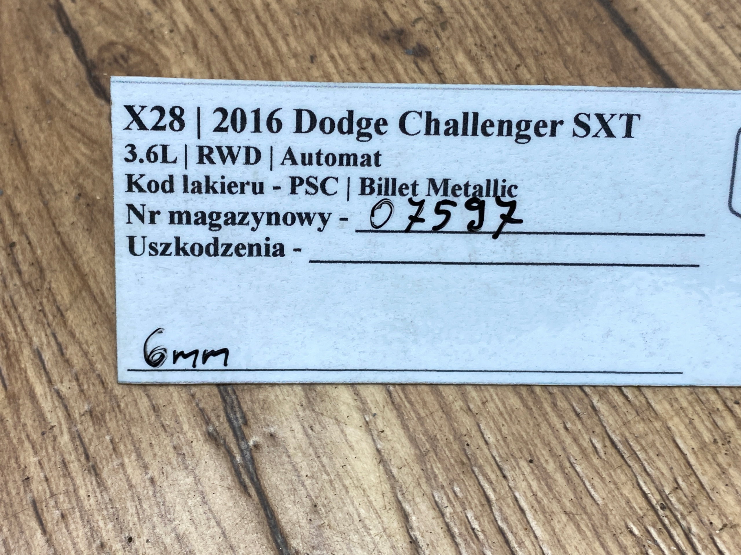 Komplet klockow brzdových záď Dodge Challenger 2015+ USA