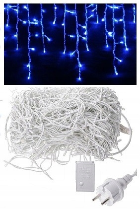 

Lampki Sople 200LED Niebieski 7,3M Zew/wew