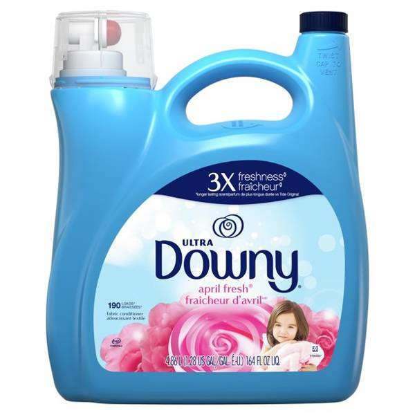 Levně tekutá aviváž na praní tkanin 190 máchání Downy April Fresh 4,86l
