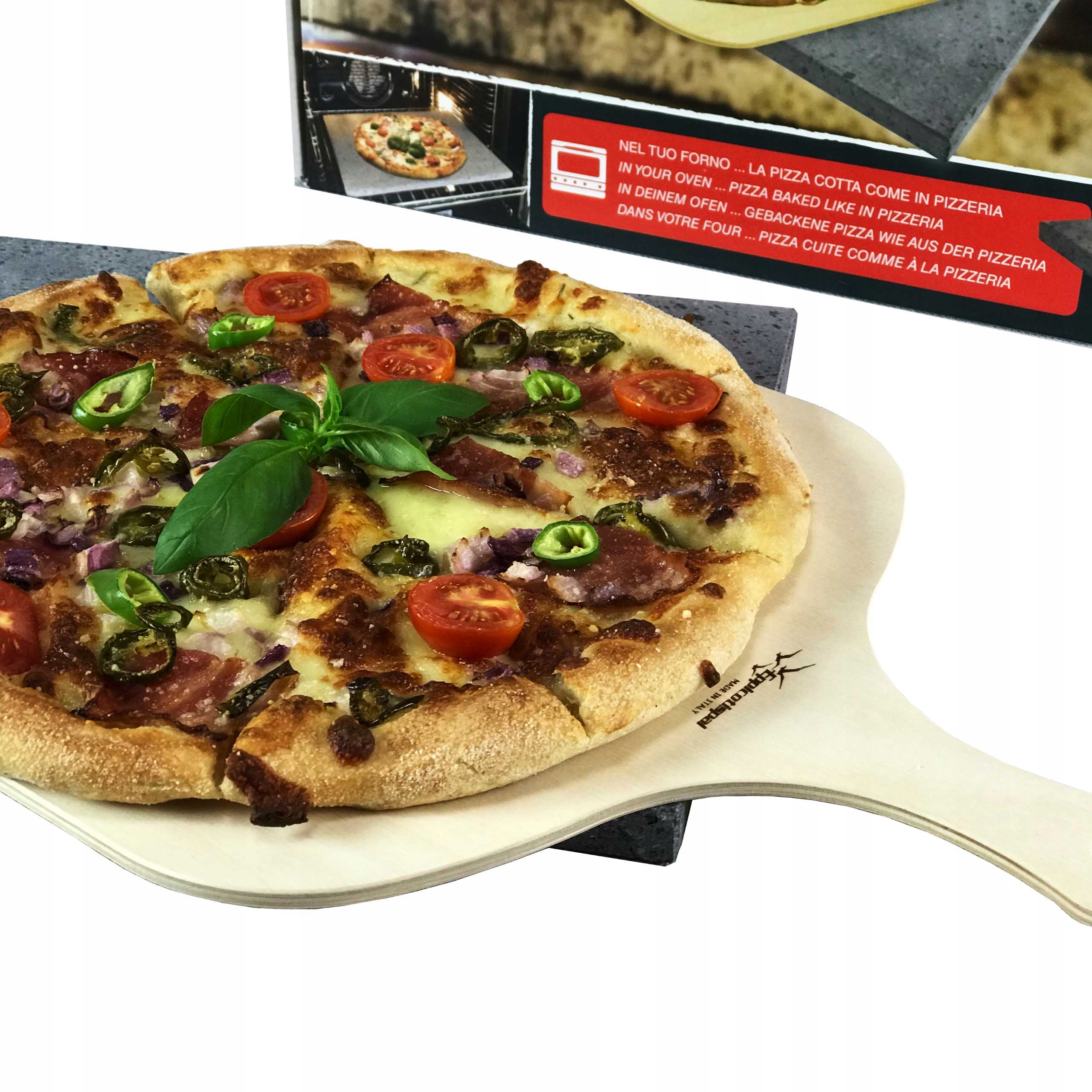 

Kamień Do Pizzy Wulkaniczny+łopatka Włoski Etna