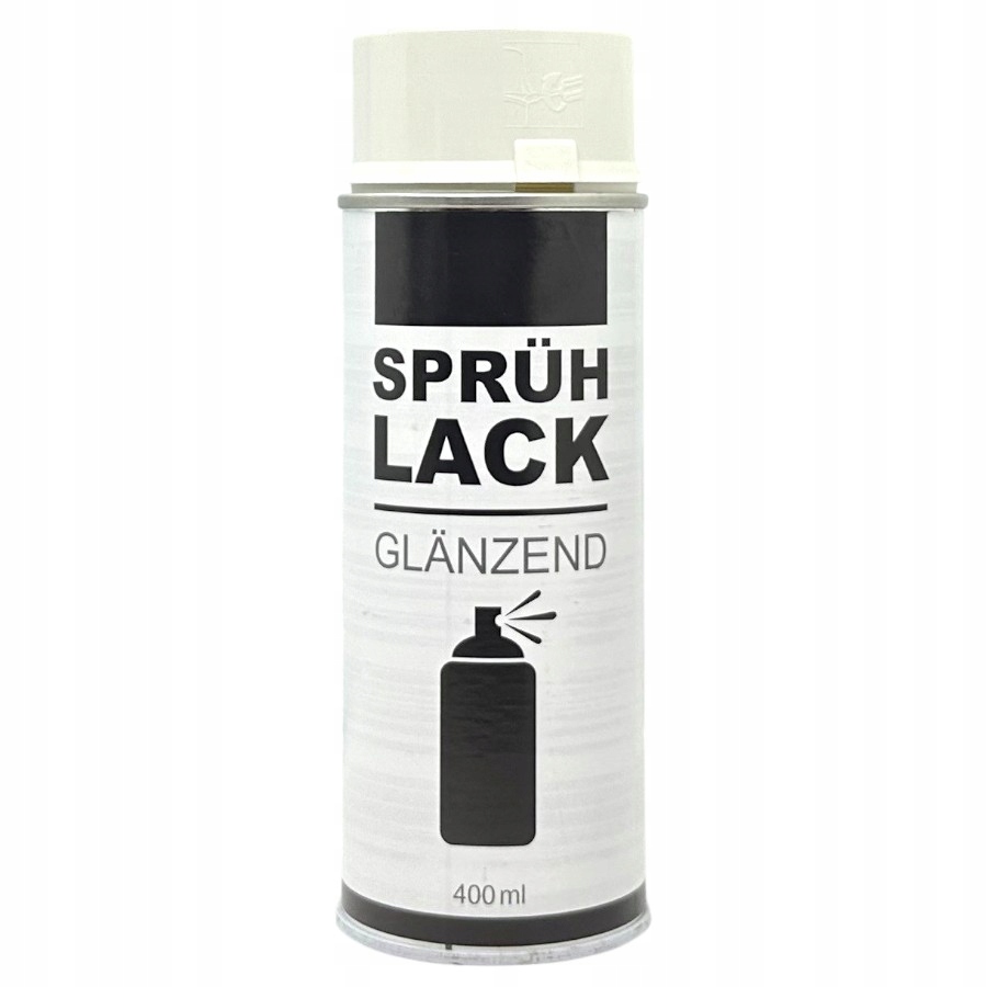Lakier Biały uniwersalny Połysk Biała Farba Spray 400ML